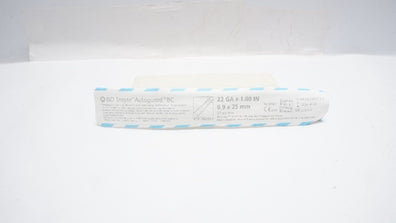 BD 382523 Insyte Autoguard BC Shielded I.V. Cath. 22GA x 1.00inch, 37mL/min (x)